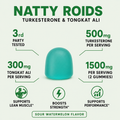 Natty Roids - Turkesterone & Tongkat Ali Increase Testosterone, Size, Strength and Energy Gummies